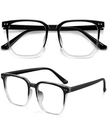 Miniatura 5 de MAKIRO Gafas de miopía de marco grande -0.5, -4.00 de intensidad para hombres y mujeres con miopía ligera