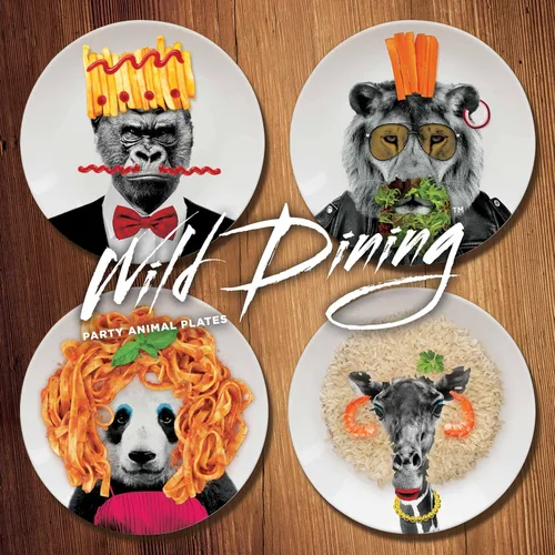 Miniatura 4 de MUSTARD Plato de cerámica I Apto para lavavajillas I Vajilla - Wild Dining Gorilla