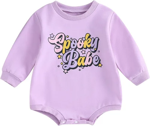 Ropa de Halloween para bebé niña, sudadera con estampado de calabaza, mameluco de burbujas, lindo traje de Acción de Gracias de otoño