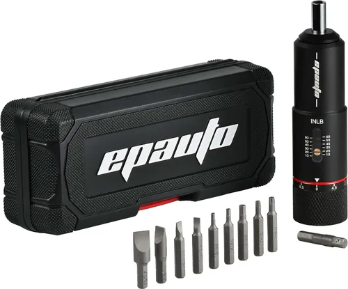 Miniatura 9 de EPAuto Destornillador manual para armas de fuego Engranajes de bicicleta, 10-65 pulgadas/Lbs - 10 bits, negro