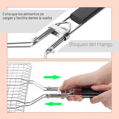 Miniatura 7 de UNCO Cesta de acero inoxidable para pescado y verduras Plateado