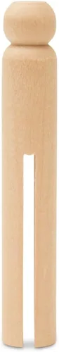 Pinza de madera estilo vintage de 3-3/4 pulgadas, paquete de 10 pinzas de madera, Worry People Guatemala, pinzas para la ropa, por Woodpeckers