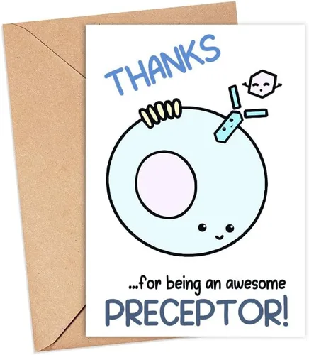 Owings Designs Perfect Thanks For Being An Awesome Preceptor - Regalo de agradecimiento para médico/enfermera - Bonita tarjeta de felicitación médica