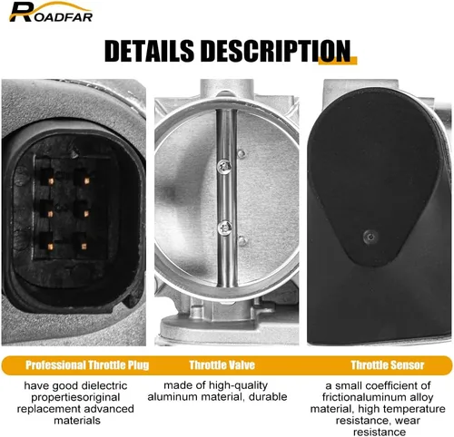 Miniatura 2 de ROADFAR Cuerpo del acelerador S20042 53032801AC para 2007-2009 para Chrysler Aspen 2005-2009 para Dodge Durango 2005-2010 para Dodge Ram 1500