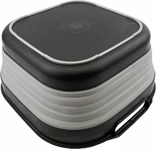 Miniatura 5 de SAMMART Sartén plegable de 10L (2.64 galones), lavabo plegable, tina portátil para lavar platos, bandeja de almacenamiento de cocina que ahorra