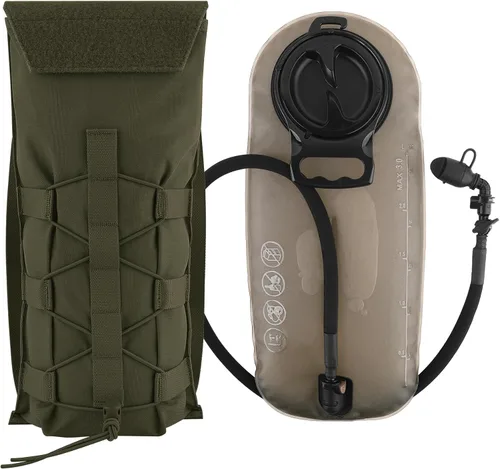 Miniatura 9 de PETAC GEAR 1.5L / 3L Mochila de hidratación táctica, bolsa de transporte Molle para mochila de día de 50 oz / 100 oz, mochila de agua con bolsa