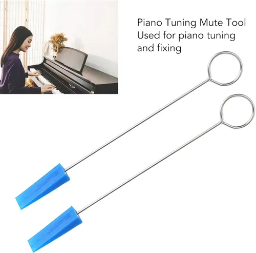 Miniatura 2 de Herramienta de fijación de silenciador de piano, silenciadores de afinación de goma, operación flexible, 10 piezas, buena elasticidad, mango