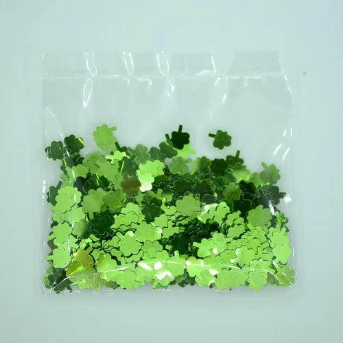 Miniatura 2 de Confeti Shamrock 1/4" Verde - Paquete al por menor #9075 QS0