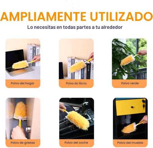 Miniatura 8 de Recargas de plumero resistentes, kit de plumeros desechables para limpieza y limpieza de muebles, persianas, ventiladores de techo, superficies