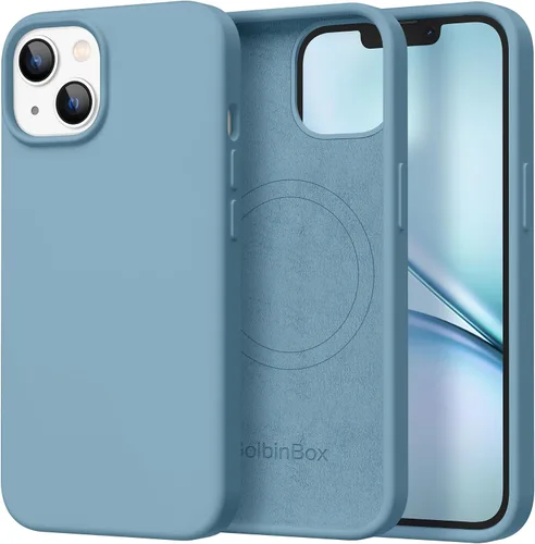 Miniatura 149 de GolbinBox Funda magnética para iPhone 17, compatible con MagSafe, cubierta de silicona integrada para control de cámara, funda de silicona líquida a