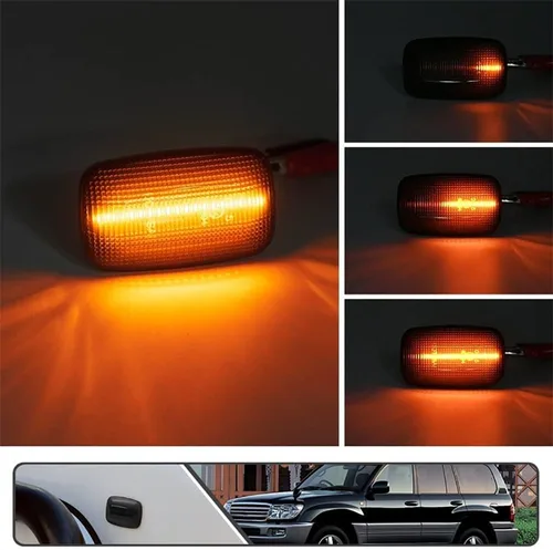 Miniatura 6 de Luz LED para guardabarros lateral compatible con Toyota LCruiser serie 100/70/80 compatible con Lexus LX470 LCruiser Prado 90 Series FJ Cruiser