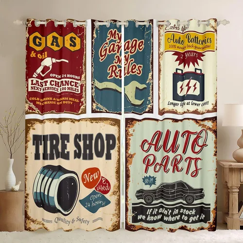 Miniatura 36 de Cortinas de ventana con bandera estadounidense, cortinas de fútbol para niños, 42 pulgadas de ancho x 84 pulgadas de largo, tratamientos de ventana
