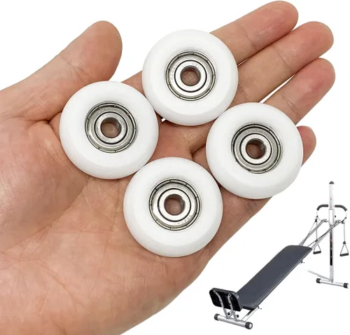 Miniatura 2 de Juego de 4 piezas de repuesto para ruedas de gimnasio totales y rodillos, apto para modelos de gimnasio 2000, 3000, algunos 3000 XL y algunos muy