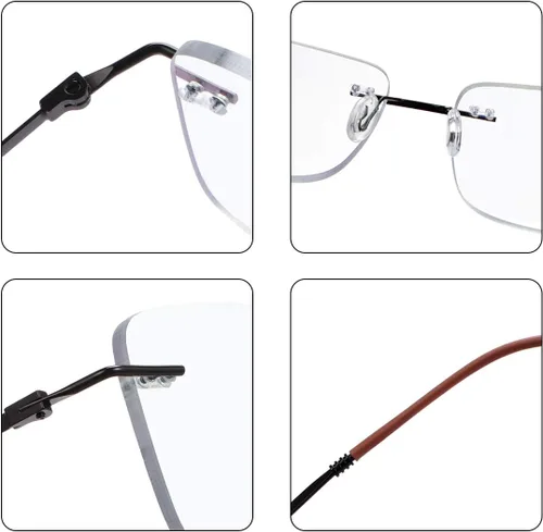 Miniatura 5 de YIMI Progressive - Lentes de lectura multienfoque sin montura UV400 para computadora, anti luz azul, lentes de transición para hombres y mujeres