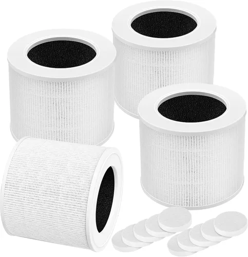 Miniatura 11 de Leemone 3 paquetes de filtro de repuesto Core Mini para purificadores de aire LEVOIT Core Mini, carbón activado de alta eficiencia Core Mini-W3