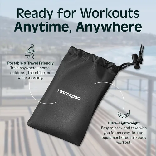 Miniatura 7 de Retrospec Activate Resistance Loop Band Set for Working Out, Home Fitness, Toning, Stretching & Exercise - Lightweight & Portable for Men & Women