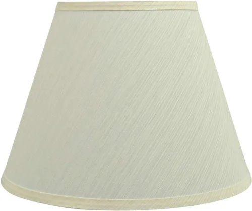 Miniatura 2 de Aspen Creative 32684A Pantalla de lámpara de construcción de araña con forma de imperio de transición en tela texturizada de lino crema, 7 pulgadas