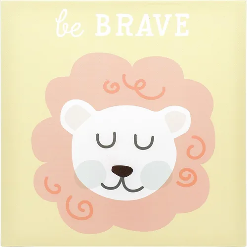 Miniatura 7 de Lienzo decorativo de animales pastel, sé valiente, sé amable, sé humilde, género neutro decoración de pared para guardería, regalo para padres