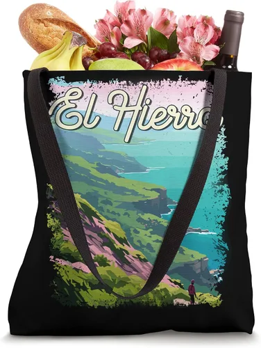 Miniatura 4 de El Hierro Spain Vintage Landscape Tote Bag