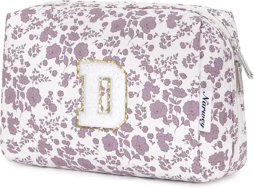 Miniatura 103 de Narwey Bolsa de maquillaje con inicial, regalos de graduación para adolescentes, niñas, niños y adolescentes, cosas de moda de 6 a 18 años, bolsa