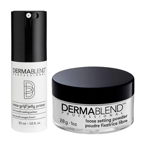 Miniatura 10 de Dermablend Polvo de ajuste suelto, polvo facial de maquillaje y polvo de acabado para tonos de piel claros, medianos y bronceados