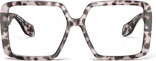 Miniatura 16 de VISOONE Gafas de bloqueo de luz azul TR90 de gran tamaño, accesorios de moda, sin receta para mujeres, Harvard café Malta