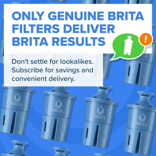Miniatura 8 de Reemplazos de filtro Brita para jarras de agua y dispensadores, Elite, certificado NSF para eliminar el 99% del plomo, 2 unidades, azul