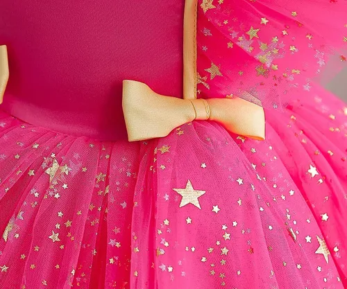 Miniatura 5 de HNXDYY Vestido para niña pequeña, vestido de fiesta de cumpleaños de princesa para bebé