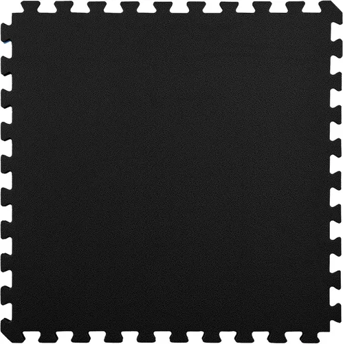 Miniatura 2 de Azulejos de espuma de 1 pulgada de grosor de FlooringInc, azulejos entrelazados reversibles de 3'x3' o 2'x2', alfombrilla ideal para yoga, Negro