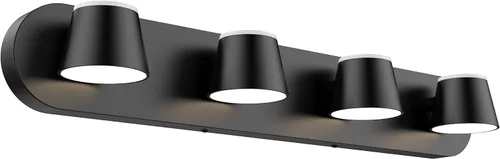 Miniatura 16 de URSOLA Luz de Tocador de Baño de 2 Luces, Accesorios de Iluminación de Pared LED Negros, Orientables Arriba y Abajo, Regulables, Accesorios