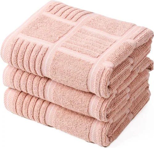 Miniatura 9 de Anyi Toallas de cocina de 100% algodón gris, paños de cocina absorbentes con asa para colgar, toallas de mano de cocina suaves para lavar y secar