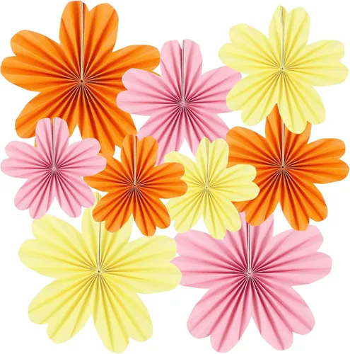 Miniatura 17 de zilue Decoraciones de fiesta pastel de flores de papel para pared, aula, telón de fondo floral, baby shower, fiesta de cumpleaños, decoración