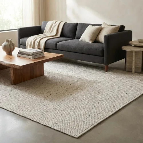 Miniatura 8 de Fab Habitat Expert Weavers - Alfombra de lana india pura enganchada a mano para interiores, proporciona comodidad y belleza para el uso diario