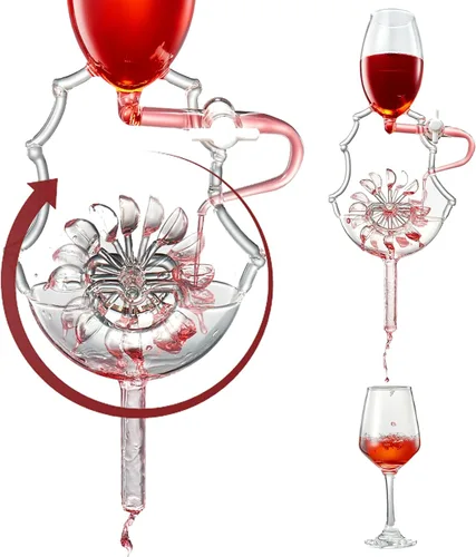 Miniatura 8 de Areadivino Aireador de Vino Italiano, Decantador Aireador, Aireadores en Botella para Vino Tinto y Blanco, Mejora el Sabor de Tus Vinos, Diseño