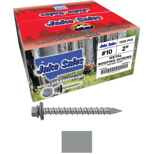 Miniatura 68 de Brite - Tornillos para techos de metal blanco (10 x 2 unidades), cabezal de arandela hexagonal, arranque automático/roscado, arandela EPDM, 3 x 250