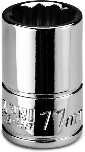 Miniatura 7 de Capri Tools CP16152 Enchufe poco profundo de 0.591 in, 1/4 pulg. Drive, 12 puntos, métrico