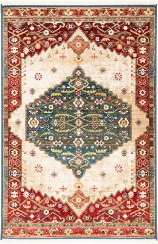 Miniatura 10 de SAFAVIEH Kashan Collection - Alfombra de pasillo, 2 pies 6 pulgadas x 8 pies, azul y rojo, diseño oriental tradicional, no desprende pelusa