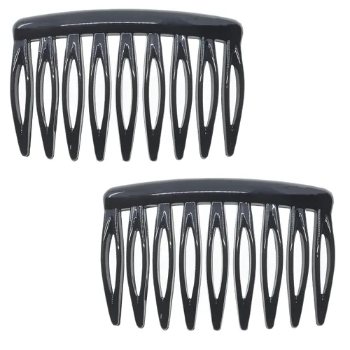 Miniatura 8 de Camila Paris CP3109 - Peine lateral francés para el cabello, pequeño, curvado, beige, con torsión francesa, decorativo, pinzas de sujeción fuerte