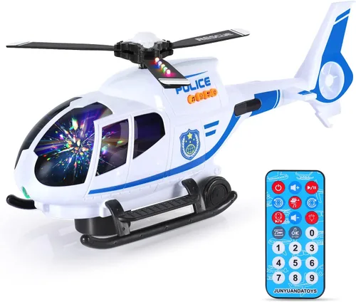Miniatura 9 de ele ELEOPTION Avión de Juguete con Control Remoto por Infrarrojos Juguetes de Helicóptero con Luces y Música Juguetes de Aeroplano para Niños