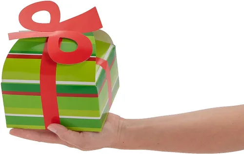 Miniatura 2 de Cajas de regalo de Navidad 3D con lazo, bolsas de regalo y bolsas de regalo, bolsas y cajas de papel de regalo, paquete de 12