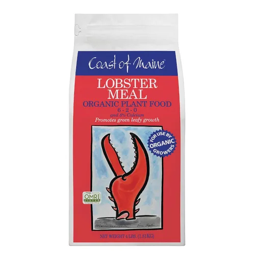 Miniatura 3 de Coast of Maine Harina de langosta, 4 libras (paquete de 2) alimento orgánico para plantas y calcio, con certificación OMRI, para crecimiento
