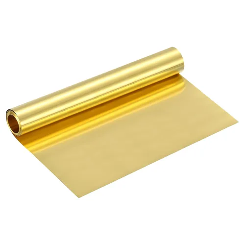 Miniatura 81 de uxcell Rollo de lámina de latón, 40 x 2 x 0.016 pulgadas, rollo de lámina de latón intermitente de metal para manualidades, reparaciones