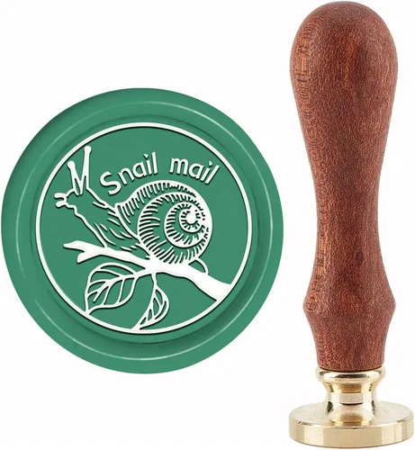Miniatura 12 de CRASPIRE Sello de cera de baloncesto para deportes, 1.181 in, cabeza de latón extraíble retro vintage con mango de madera para invitaciones de boda