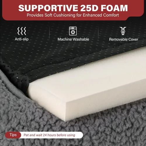 Miniatura 3 de Mora Pets Cama Autocalentable para Gatos, Almohadilla Autocalentable para Mascotas con Refuerzo y Espuma, Funda Extraíble Lavable, Antideslizante