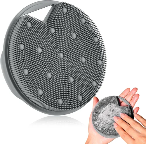 Miniatura 10 de Depurador corporal de silicona resistente para drenaje linfático, cepillo linfático para ducha, infusión de zinc, con cerdas rígidas y suaves
