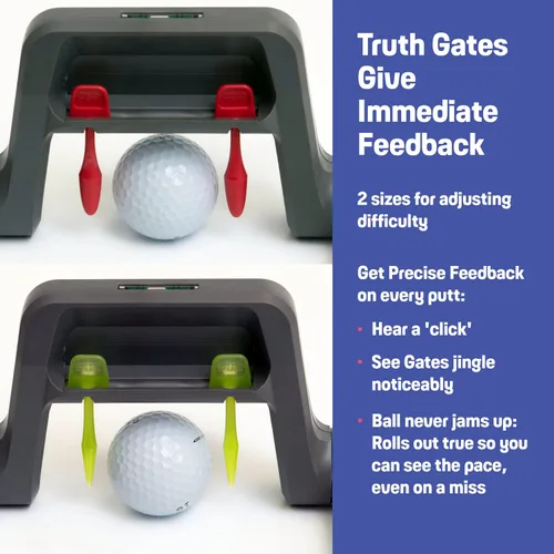 Miniatura 3 de Entrenador de Putting de golf: Pur Truth reemplaza a los 8 más usados para el golf Putting Ayudas - Sistema de dominio premium - Precisión perfecta