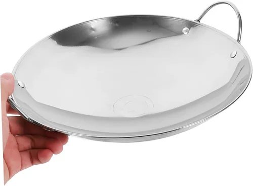 Miniatura 7 de GANAZONO Olla de acero antiadherente para el hogar olla pequeña para cocinar olla caliente cocina acero doble asas fácil de limpiar estilo aleatorio