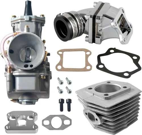 Kit de carburador con válvula de rejilla Dio para bicicleta motorizada a gas de 48 cc, 66 cc, 80 cc