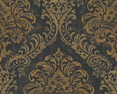 Miniatura 8 de CONCORD WALLCOVERINGS ™ Papel pintado moderno con textura, barroco, clásico, pared de vinilo, dorado, metálico, blanco, 21 pulgadas x 33 pies