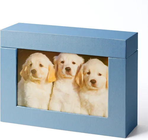 Miniatura 7 de Caja de almacenamiento de 5 x 7, cajas de cartón para fotos de familias pequeñas y parejas, cajas de regalo, color blanco plateado